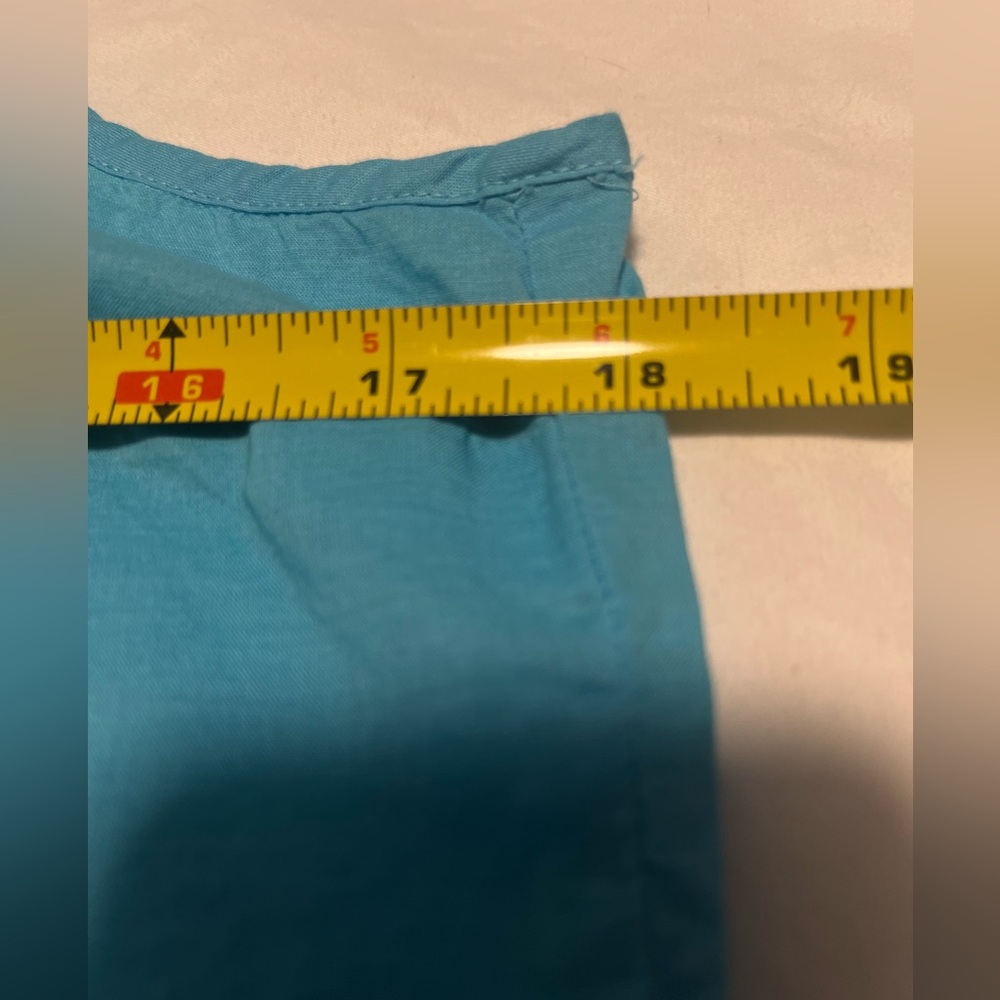 J. CREW Women’s Turquoise Eyelet LS  Button-Down Top Shirt Size M - Picture 9 of 16